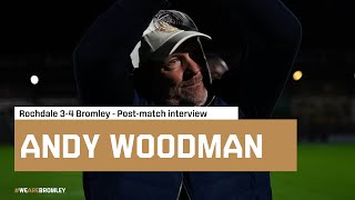 Andy Woodman after Rochdale win [upl. by Cozza]