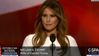 Melania Trump Ripped Off Michelle Obamas Speech Resulting in Hilarious Hashtag [upl. by Anevad]