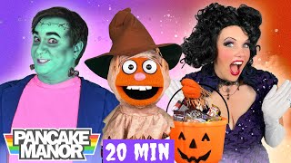 Halloween Songs for Kids Toddlers and Classrooms 🕷🎃  Pancake Manor [upl. by Yatzeck956]