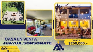 🟡🟡🟡CASA DE CAMPO EN VENTA EN JUAYÚA SONSONATE [upl. by Htinek462]