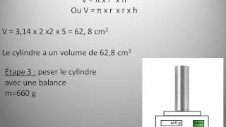 methodo mesurer 1cm3 metal [upl. by Haeluj]