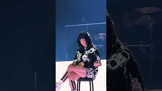 Billie Eilishs reaction to a glitch on the concert screen 🤣📺 [upl. by Eneles]