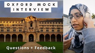 Oxford University Mock Interview  Feedback  Interview Practice Oxford Masters [upl. by Haseena]