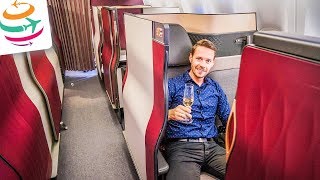 Qatar Airways Q Suite Business Class 777 Review DE  YourTravelTV [upl. by Rhonda]