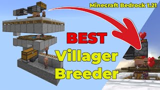 Minecraft Bedrock Best Villager Breeder 121 MCPE  PS4  XBOX [upl. by Suqram296]