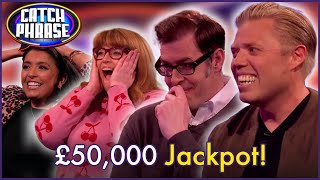 Rob Beckett Richard Osman amp More Winning £50000 Jackpot 🥳  Celebrity Catchphrase [upl. by Ydnac]