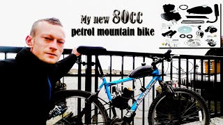 80cc Motorised Bycicle GoPro Edmonton to London [upl. by Valer701]