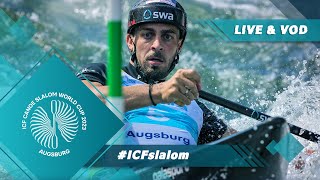 Kayak Heats  2023 ICF CanoeKayak Slalom World Cup Augsburg Germany [upl. by Olshausen]