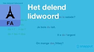 Frans  Het delend lidwoord [upl. by Oira]