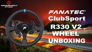 Fanatec ClubSport R330 V2 Wheel Unboxing [upl. by Yonit554]