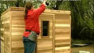 How to Build a Sauna Add the sauna ceiling [upl. by Notwen]