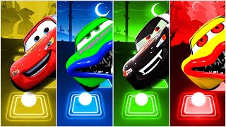 Lightning Mcqueen 🆚 Mcqueen Eater 🆚 Evil Mcqueen 🆚 Cruz Ramirez Exe in Tiles Hop EDM Rush🎶 [upl. by Ragde]