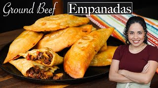 How to make GROUND BEEF EMPANADAS Mexicanstyle  Easy ground beef recipes  Villa Cocina [upl. by Noedig]