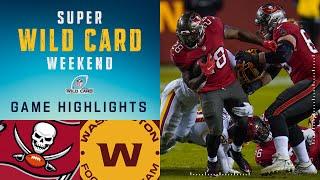 Buccaneers vs Washington Football Team Super Wild Card Weekend Highlights  NFL 2020 Playoffs [upl. by Lucian]