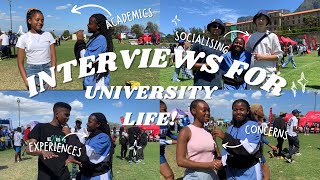 STUDENT INTERVIEWS UCT Edition Uni experience  lifestyle  Advises  Unilife Student community [upl. by Maurili]