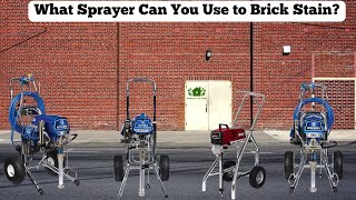 What Sprayer Can You Use to Brick Stain [upl. by Barry]