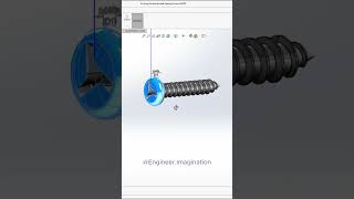 Tri Wing Tapping Screw enginEngineerImagination shorts solidworks trending viral 3d [upl. by Aronas]