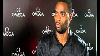 Tyson Gay interview on the 100m sprint [upl. by Htebzile]