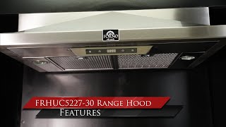 Forno Range Hood  Under Cabinet  FRHUC522730  30 Inches [upl. by Ecirtnahc]