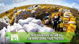 Xuất khẩu gạo và vấn đề an ninh lương thực thế giới  VTC16 [upl. by Odnaloy]