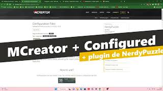 Configurer mon mod MCreator [upl. by Slorac376]