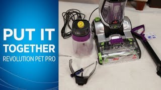 How to assemble the ProHeat 2X® Revolution™ Pet Pro Carpet Cleaner  BISSELL [upl. by Nelyak191]