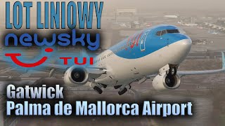 🔴MSFS20 🔴 LOT LINIOWY W WIRTUALNEJ LINI LOTNICZEJ TUI NEWSKY GATWICK  Palma de Mallorca Airport [upl. by Astera]