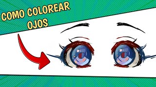 APRENDE A COLOREAR OJOS EN IBIS PAINT X [upl. by Ised]