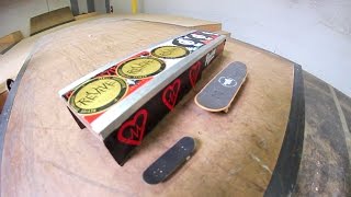 FINGERBOARD VS HANDBOARD LEDGE SKATE [upl. by Enyamert]