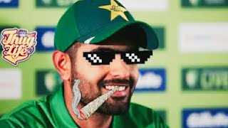 Babar Azam Thug Life 🔥😎  Babar latest interview  Minhar Ki Memes [upl. by Veljkov444]