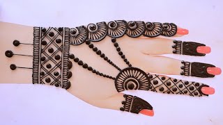 Simple Eid special Mehndi Designs  Full Backhand Mehndi Design  Bridal Mehndi  Mehndi ke Design [upl. by Laurel]