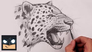 How To Draw a Leopard  Sketch Tutorial [upl. by Hilario]