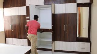 Wardrobe Design For Bedroom With Mirror  Woodlab Interiors  Best Interior Designers in Bangalore [upl. by Viscardi371]