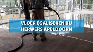 Vloer egaliseren bij Herwers in Apeldoorn  Kiwitz [upl. by Eirrek]