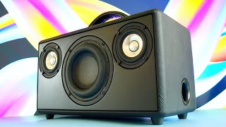 Custom Portable Bluetooth Boombox Speaker with Subwoofer Build [upl. by Risser]