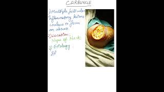 Carbuncle  Definition Site Etiology  Treatment mbbsneetpgusmle inicetplabfmgediabeticcare [upl. by Nilyarg]