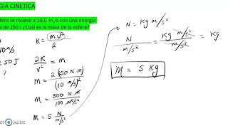 EJERCICIOS DE ENERGIA CINETICA [upl. by Alamaj]