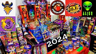 4TH OF JULY FIREWORKS STASH 2024 [upl. by Corrine731]