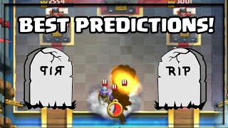 BEST CLASH ROYALE PREDICTIONS COMPILATION 1 [upl. by Adnana942]