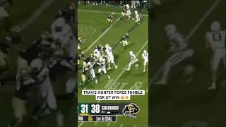 Travis Hunter GAME WINNING force fumble 🤯🔥 [upl. by Hsetim492]