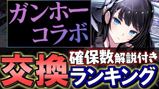 【1位だけ交換でもOK】ガンホーコラボ 交換ランキングamp確保数解説微課金目線で徹底解説します。【パズドラ】 [upl. by Nylde503]