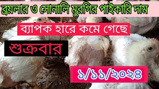 আজকের মুরগির পাইকারি বাজার দর 🐓 ব্রয়লার ও সোনালি মুরগির আজকের পাইকারি বাজার দাম [upl. by Lane]