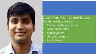 Stability analysis in Control Systems RouthHurwitz criterion sunilpradhan2151 [upl. by Iruj]