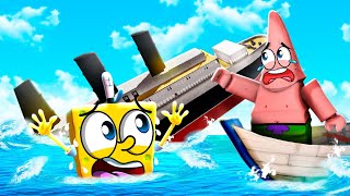 SpongeBob Sinks the Titanic in Roblox [upl. by Constancy]