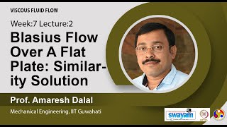 Lec 26 Blasius Flow Over A Flat Plate Similarity Solution [upl. by Ttekcirc586]