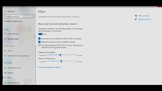 Barrierefreiheit Windows 10 Tastenmaus  Tastaturmaus erleichterte Bedienung  Anleitung [upl. by Immaj182]