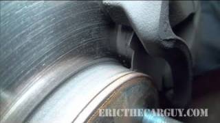 Brake Shim Fail  EricTheCarGuy [upl. by Alana]