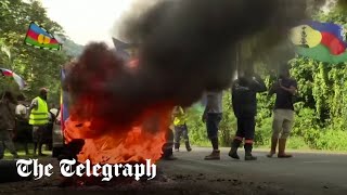 New Caledonia Fires burn in the streets during riots over voting reforms [upl. by Jenifer]