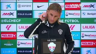 Rueda de prensa Elche CF vs Real Oviedo [upl. by Jolene]