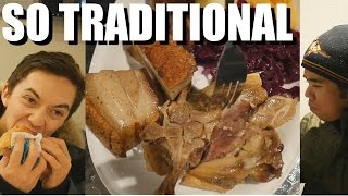 Traditional Norwegian Food  Crispy Pork  Salty Lamb NORWAY TRAVEL [upl. by Rehc]